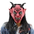 thumbnail image 4 of Realista Satanás Diablo Máscara Halloween Scary Cosplay Props Party Night Performance Tmvgtek libre de BPA, 4 of 9