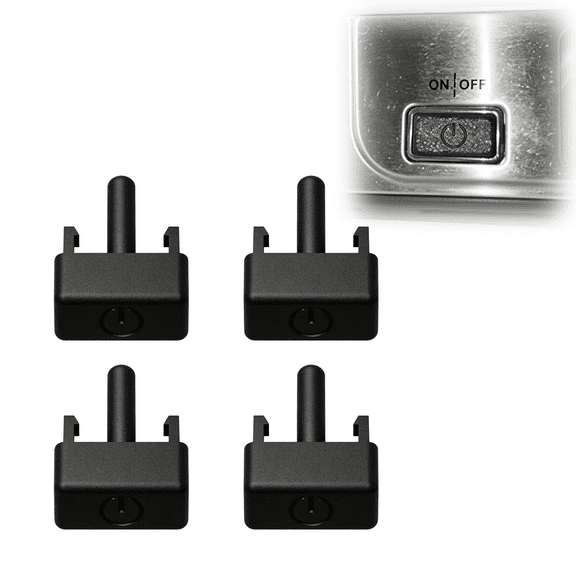 Replacement Power Button for Cuisinart Griddler Five GR-5B, Control Switch Cover Component, Appliance Repair Part for Kitchen Use, 4PCS