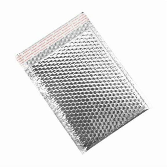 Partners Brand Bubble Mailers,9x11.5",Silver,PK100 GBM0911S