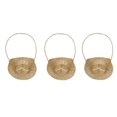 thumbnail image 2 of CalCastle Craft Bamboo Baskets with handle Gift Baskets, Woven Bread Roll Baskets, Food Serving Baskets, Natural Bamboo Material (4" Oval - 3 pcs), 2 of 7
