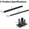 thumbnail image 2 of Mondaria 6 Feet×6 Feet Privacy Fence, Outdoor Wood Plastic Composite Fence Panel, Waterproof Security Barriers Fencing (Black with 1 Post), 2 of 7