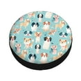 thumbnail image 3 of Gaeub Colorful Dog 14-17in Tire Cover, Spare Tire Cover, for Camper Caravan, Trailer, Car, Truck, SUV, Jeep - 14 inch, 3 of 9