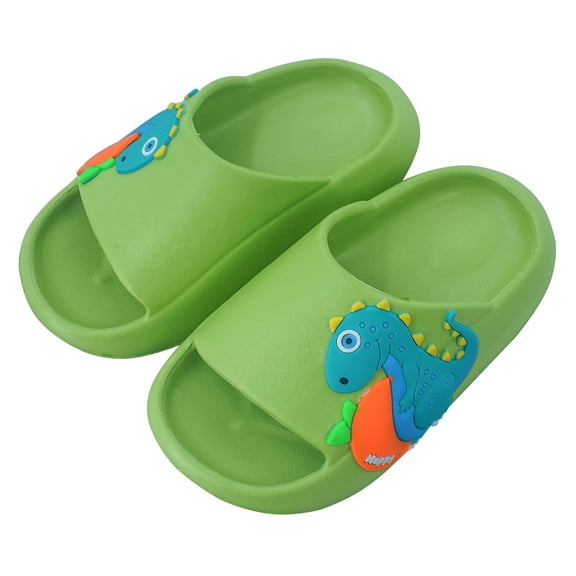 HYwys Slippers for Kids Boys Girls Bathroom Shower Shoes Summer Child Cute Dinosaur Quick Dry Slippers Unisex Non-Slip Lightweight Beach Pool Toe Indoor Outdoor Sandals