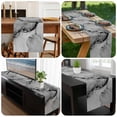thumbnail image 6 of Marble Grey Table Runner 120 Inches Long, Modern Abstract Ink Painting Luxury Kitchen Coffee Dining Table Decoration for Home Party Birthday Wedding Home Decor 13x120 Inches, 6 of 8