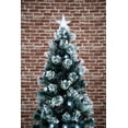 thumbnail image 5 of 6' Pre-Lit Fiber Optic Snow Artificial Christmas Tree with Cones and Berries, 5 of 5