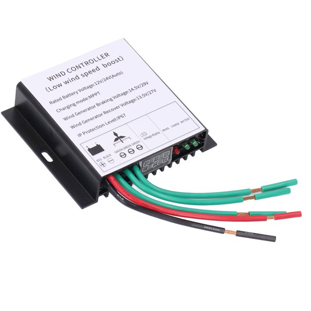 Controlador de Turbina Eólica, Controlador de Generador de Turbinas eólicas IP67 12V 24V Alta Eficiencia para Botes de Pesca