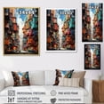 thumbnail image 4 of Designart "Dreamlike Metropolis IV" Abstract Floater Framed Canvas Print, 4 of 7