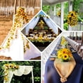 thumbnail image 5 of Efavormart 22" Artificial Hanging Vine Sunflower Bush, Draping Bouquet Garland - Home, Centerpieces Decorations, 5 of 11