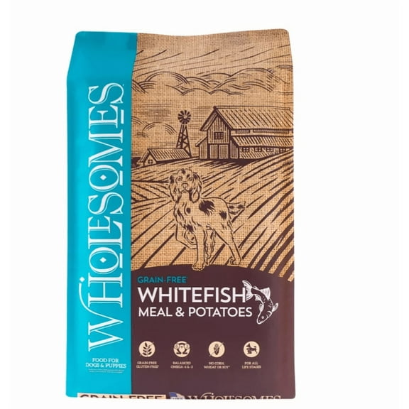 Wholesomes Adult Grain-Free Whitefish and Potatoes Recipe Dry Dog Food, 35 lb. Bag