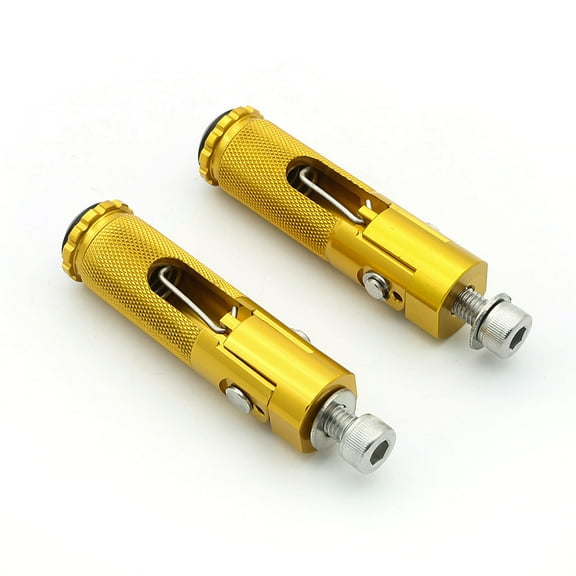 8mm Billet Motorcycle Folding Rearsets Footrest Footpegs Foot pegs Pedal Universal