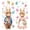 D, variant on DefiDgd Happy Easter Window Clings,Cartoon Bunny Easter Decorations Spring Easter Decor for Home Office Easter Party Decor Supplies(A)
