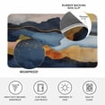 thumbnail image 3 of Navy Blue Brown Door Mat Indoor Outdoor, Vintage Modern Artwork Abstract Non Slip Welcome Mat with Rubber Backing, Absorbent Fabric Front Door Mats Entryway Rug for Home Patio Entrance 18"x30", 3 of 9