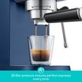 thumbnail image 3 of Casabrews CM5418 Machine à Espresso 20 Bars et Cafetière avec Manomètre, Fonction Vapeur, Réservoir d'Eau Amovible 34 Oz Royal Blue, 3 of 7