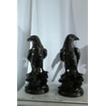 thumbnail image 2 of Pair of Aluminum Eagle Statues Majestic Bird Sculptures 20" x 12" x 14"H, 2 of 11