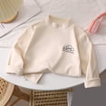 thumbnail image 2 of Avtoify Girls Long Sleeve Shirts Casual, Toddler Girls Fall Clothes, 3-16 Years Old Children's Casual Thick Half High Neck T-Shirt Basic Shirt Long Sleeve Round Neck top/Shirt, 2 of 4