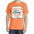 thumbnail image 2 of Wild Bobby, Ford Motors | Genuine Parts Sign, Cars and Trucks, Garment-Dyed Washed Look Short Sleeve Tees, Neon Orange, Small, 2 of 3