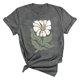 thumbnail image 3 of MHFRRA Camiseta de Manga Corta con Estampado de Cristal de Colores para Mujer, Informal, de Moda de Verano Gris, 3 of 3