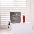 thumbnail image 3 of 2Pcs Mini Velvet Solid Color Retro Embroidered Button Makeup Lipstick Storage Bag, 3 of 9
