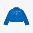 thumbnail image 2 of Women's Mitchell & Ness Royal Los Angeles Dodgers Script Mechanic Cropped Full-Zip Jacket, 2 of 6