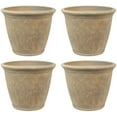 thumbnail image 1 of Sunnydaze Jardinière d'Extérieur à Double Paroi Résistante aux Intempéries en Anjelica - 24 Pouces - Beige - Lot de 4, 1 of 10