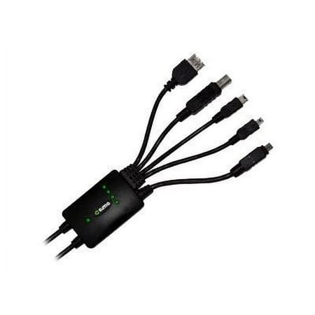 Sima USB Multi Cable with Firewire - USB / IEEE 1394 cable - USB Type B, mini-USB Type B, 8 pin mini-USB, Micro-USB Type B to USB, mini-USB Type A (M) - 5 ft