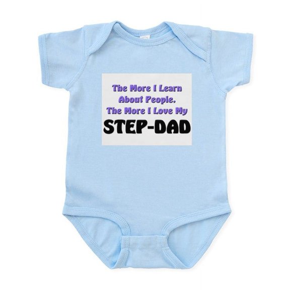 CafePress - More I Learn About People, More I Love My STEP DAD - Baby Light Bodysuit, Size Newborn - 24 Months