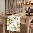 thumbnail image 2 of Table Runners 70 Inches Long Dress Scarves, Brown Green Leaves Farmhouse Coffee/Dining/Kitchen Table Decor, Holiday Table Runner, Summer Botanical Farmhouse Watercolor Leaf 13x70 Inch, 2 of 9