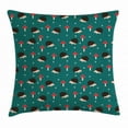thumbnail image 1 of Hedgehog Throw Pillow Cushion Cover, Forest Life Inspired Pattern for Toddler with Amanita Mushrooms Rodent Animals, Decorative Square Accent Pillow Case, 18 X 18 Inches, Multicolor, by Ambesonne, 1 of 2