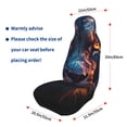 thumbnail image 4 of Sikiie Forest Cool Lion Car Seat Protector 2 Pack Car Seat Cushion Mat, Car Seat Covers for SUV, Truck, Van, 4 of 7
