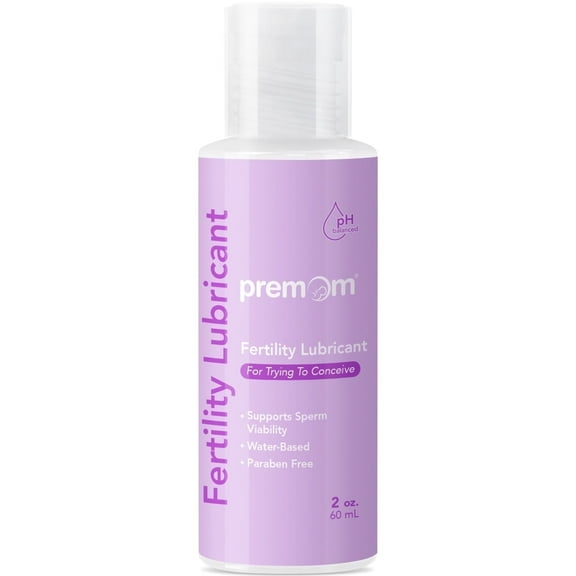 Premom pH Balanced, Paraben Free, Unscented Water Based Fertility Lubricant, 2 fl oz
