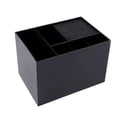 thumbnail image 4 of Caja de almacenamiento de herramientas de peluquería, organizador de tijeras para barbería, caja de almacenamiento multifuncional para uso en salón Negro 6 rejillas., 4 of 9