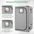thumbnail image 5 of Costway 48” x 48” x 80” Mylar Grow Tent, High Reflective with Observation Window, 5 of 9