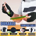 thumbnail image 4 of Fingerless Compression Support Gloves with Adjustable Wrist Strap for Men Women, Soft Stretch Hand Gloves for Office Typing Daily Use, 4 of 5