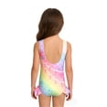 thumbnail image 4 of Shadoumai Girls One Piece Swimsuit Size 10-12 Gingham Ruffle Tankini Sets Quick Drying Tropical Print Ruffle Bathing Suit Swimwear Shorts and Skirt Removable Chest Pad, 4 of 7