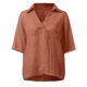 thumbnail image 4 of Vestidos Casuales Para Mujer, Blusas De Mujer De Moda Blusa informal de manga corta con solapa y cuello halter para mujer, color liso, con mangas 3/4, 4 of 5