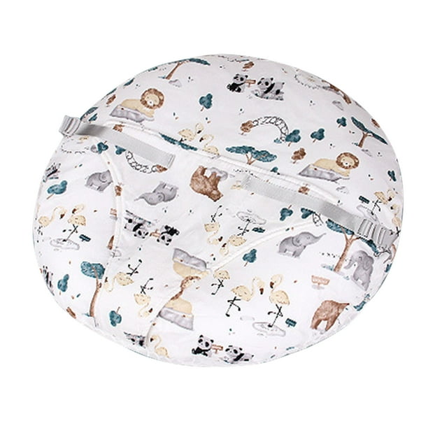 Cojín de lactancia materna cómodo para el crecimiento del bebé, cojín para la emesis, cojín para la lactancia materna, textura suave, funda de almohada desmontable de doble cara.