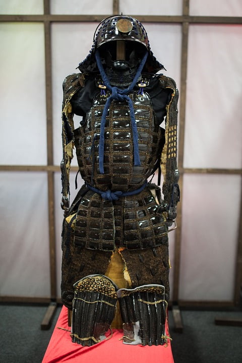 Armor Japan Samurai Helmet Fighter Warrior-20 Inch By 30 Inch Laminated ...