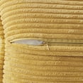 thumbnail image 3 of Gold Pillow Covers 20x20 Inch with Splicing Set of 2 Super Soft Boho Striped Corduroy Pillow Covers Broadside Decorative Textured Throw Pillows for Fall Couch Cushion Livingroom, 3 of 12