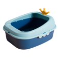 thumbnail image 2 of Caja de arena para gatos Bandeja para arena para gatos Bandeja para arena para mascotas Aumentar la privacidad azul Yuyangstore  Bandeja de arena para gatos, 2 of 7