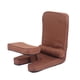 thumbnail image 2 of Silla de piso plegable con respaldo, cómodo sillón para sentarse en el piso Café, 2 of 10
