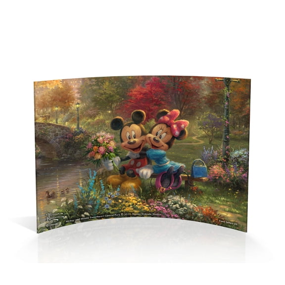Disney (Mickey and Minnie Sweetheart Central Park) 7" x 5" Curved Acrylic Print ACP0705CUR315