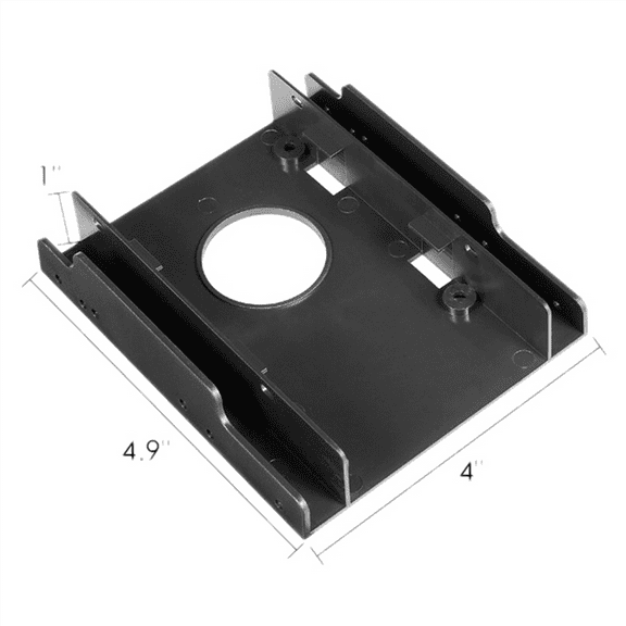 4pcs 3.5 Inch to 2.5 Inch SSD/HDD Hard Drive Drive Bay Adapter Mounting Bracket Converter,Double Bay