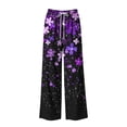 thumbnail image 4 of Hvogkswy Lounge Pants for Women Drawstring High Waist Loose Wide Leg Pants Soft Comfy Daily Casual Home Pants with Pockets, 4 of 4