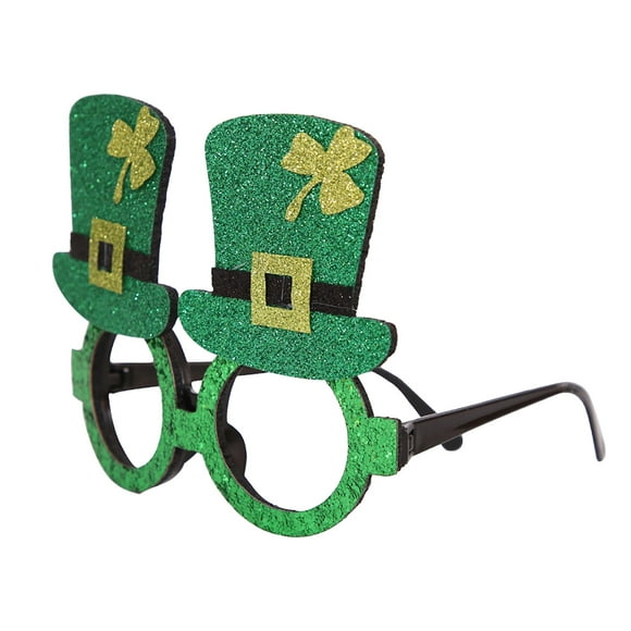 TIELUTT Party Decoration Glasses Green Hat Irish Holiday Glasses Photo Props Photo Booth Props Men in Props Screen Stands 6x9 Pregnancy Announcement Board Camera Setup for Photography and Video