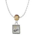 thumbnail image 1 of Delight Jewelry Two-tone Shadow Box ''Faith'' with Cross Mia Monkey Charm Necklace, 1 of 4