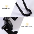 thumbnail image 3 of unbranded 4Ud Patas De De Metal Plegables Negras Para Escritorio Y Muebles Con Base Reforzada, 3 of 8