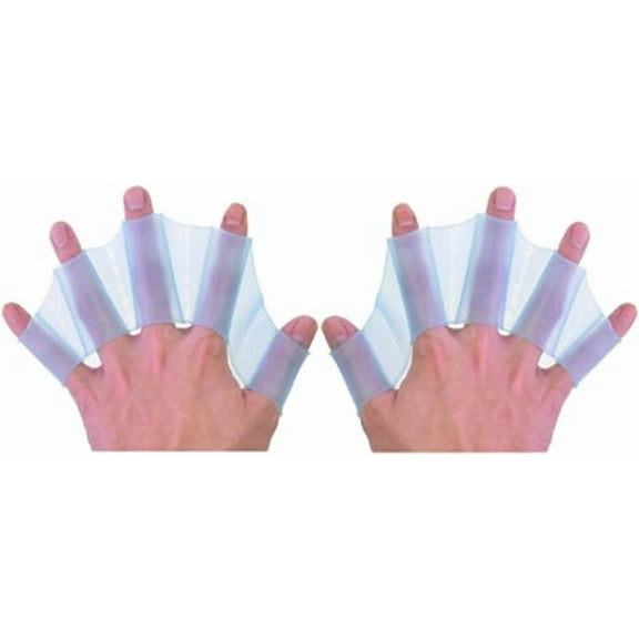 1 Pair Silicone Swimming Hand Webbed Silicone Swim Gear Fins Hand Webbed Flippers for Snorkeling