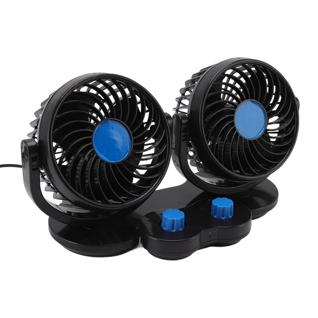 Ventilador de enfriamiento dual para automóvil BuyWeekMX 360 grados