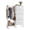 White, variant on EDX 44"H Dresser with Hanging Rack, 4 Drawers Small Closet for Bedroom, Can be assembled by flipping left and righte Clothes Rack, Sturdy Frame, White