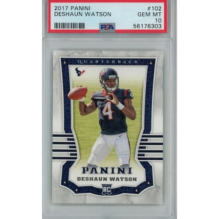 Graded 2017 Panini Deshaun Watson #102 Rookie RC Football Card PSA 10 Gem Mint